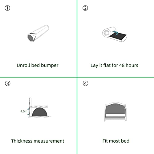 Bbjixiang Toddler Bed Bumper For Twin Bed, Crib Rail Guard For Baby Boys And Girls Foam Long Pillow Pad With Non-Slip Washable Cover 1 Pack #TOP5