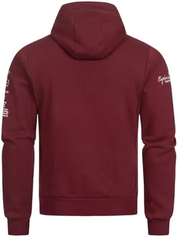 Sweat à Capuche Geographical Norway Pour Homme - Avec Sac Banane Intégré Et Design Décontracté