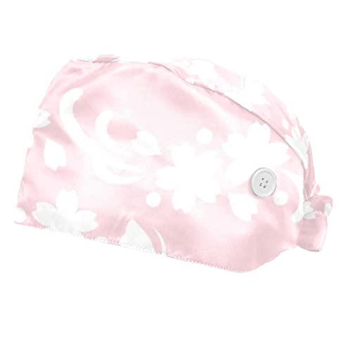 Chapeaux bouffants ajustables JDEZ avec bandeau anti-transpiration pour femmes et hommes, lot de 2