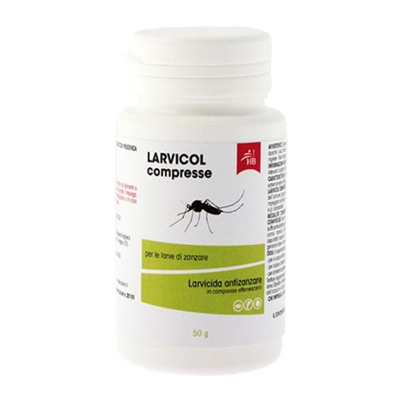 LARVICOL COMPRESSE 50 GR insetticida larvicida contro zanzara, zanzara tigre