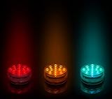 PRECORN wodoszczelna lampa LED do akwarium, ogrodu, wanny, dekoracja basenu, oświetlenie LED podwodne z 13 diodami LED