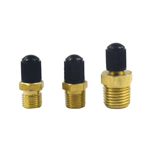 Tapones para válvula de bicicleta con núcleo automático para presión de neumáticos, adaptadores de válvula con rosca 1/4 y 1/8 NPT miniatura 5