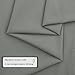 KKJIAF 1 Yard Grey Cotton Fabric 61 Inch Wide, Soft & Breathable Cotton Broadcloth Fabric for Sewing Clothes, Apparel, Costume, Craft