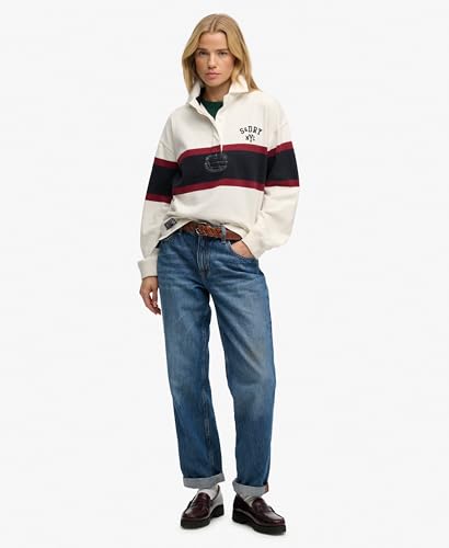 Superdry Heritage Stripe Rugby Top T Shirt cassé 40 Femmes - vue 4