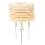 Happyyami Persianas De La Estación Meteorológica Humidor Congelador Temperatura Piscina Las Cubiertas Vegetales Se Congelan Reemplazo Del Sensor Pluviómetros Húmedo Termostatos Beige Metal