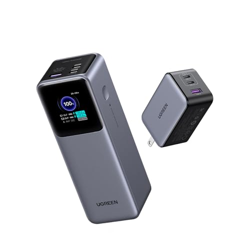 UGREEN 【2026年新春福袋】ノートPC充電製品 2点セット(200W モバイルバッテリー 25000mAh + 100W GaN充電器)