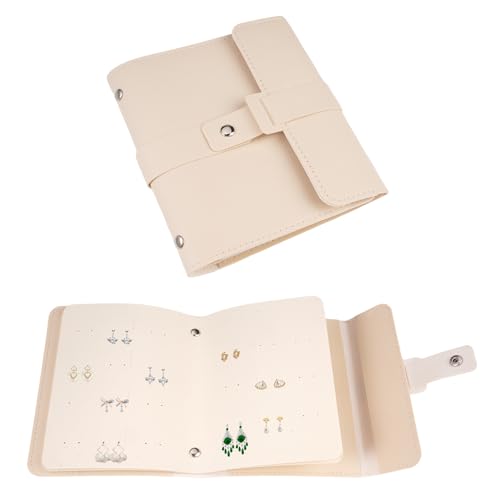 Varenzya Organizador de Pendientes Libro, Joyero Viaje Organizador de Joyas para Viaje, Joyeros Mujer Organizador, Joyero de Viaje Mujer, PU Práctico Stud, Portátil, para Pendiente, Aretes