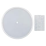 Veemoon Resin Cast Clock Mold Silicone Epoxy Casting Clock Mold Handmade DIY Roman Numerals Wall Dial Kit Round Dial Craft Making Tool Set Home Wall Hanging Ornaments