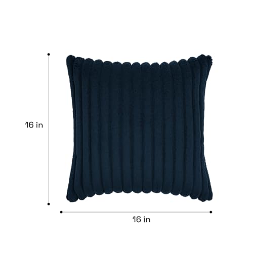 Image of Wakefit Designer Cushion Cover | 16x16 inch | Super Soft Durable Fabric | Machine Washable | Pack of 1 | Aura Blue