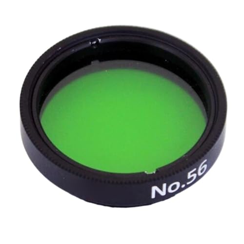 Filtro óptico verde NO.56 de 1,25 pulgadas con rosca de precisión M28 para telescopio astronómico