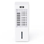 Air Cooler, 3 IN 1 Portable Air Conditioner, 6L Removable Water Tank, Portable Air Conditioning Unit with Front Display, 3 Speeds & 4 Mode, 4 Ice Packs, 12H Timer, Remote