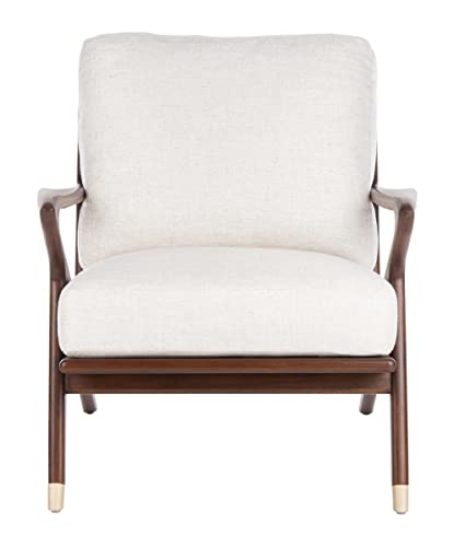 Safavieh Couture Home Killian Mid-Century Modern Cream Accent Chair