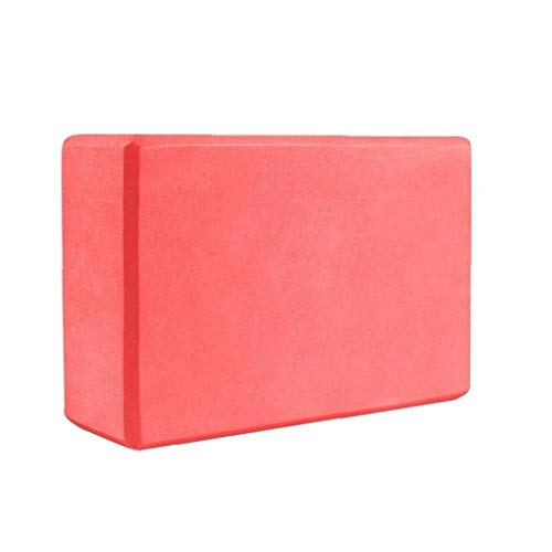 Yoga Block EVA Foam Yoga Brick Exercise Fitness Bricks Eco-friendly and Lightweight Yoga Aid Tool Great for Yoga and Pilates Red