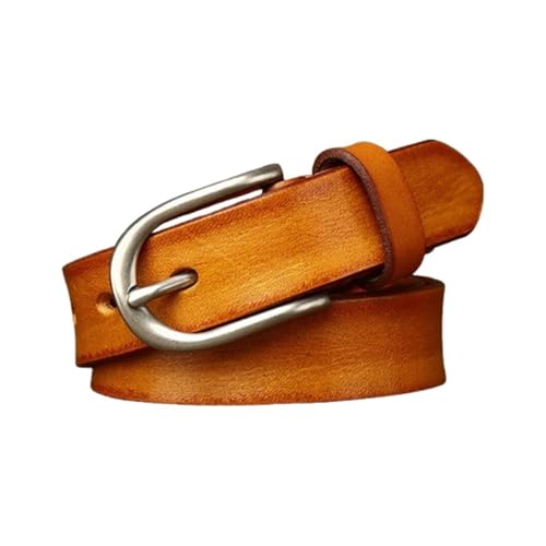 Ceinture en cuir véritable femme 28 mm boucle argentée pour pantalon