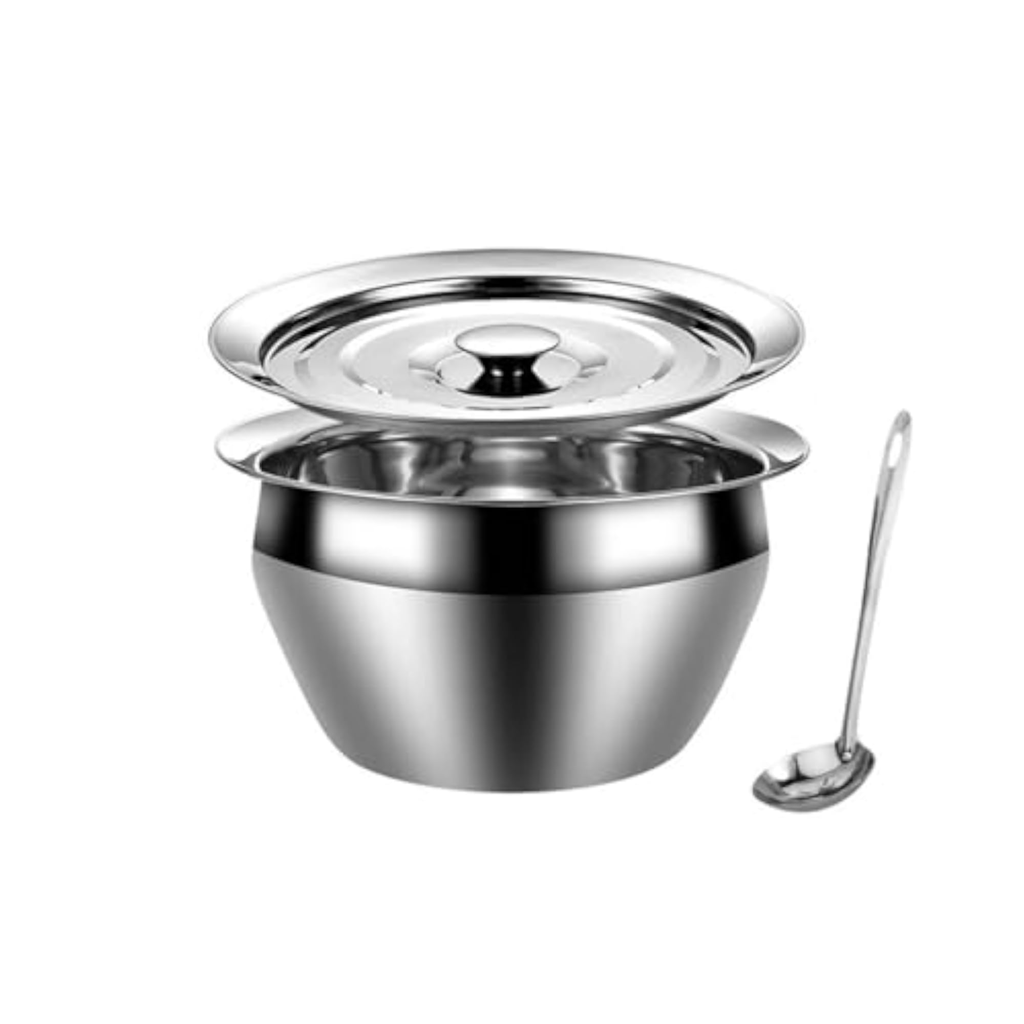 Stainless Steel Extra Thick Oil Strainer Pot with Lid