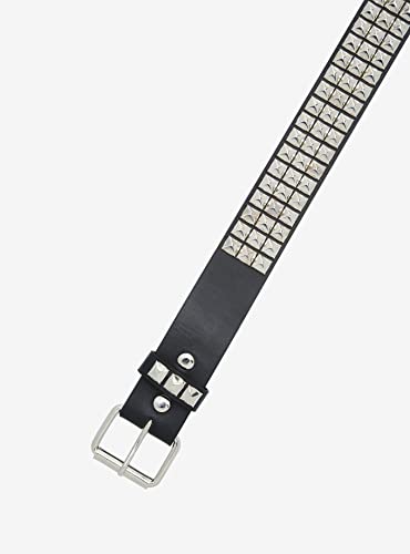 Hot Topic Punk Belt, Silver, Solid, Unisex-Adults2