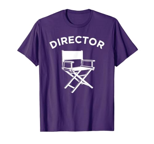 Movie Director Chair Filmmaker Film Directing T-Shirt, Men, Purple, Small