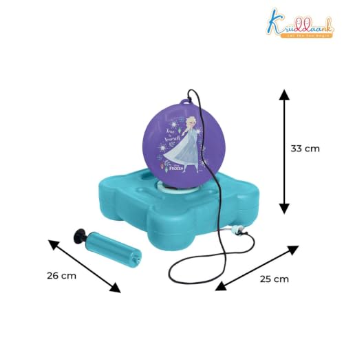 Image of Disney Frozen Reflex Soccer Ball Training Kit for Kids - Indoor & Outdoor Solo Football Trainer with Recoil Action - Portable & Compact Soccer Practice Set|Gift for Boys & Girls Ages 3+