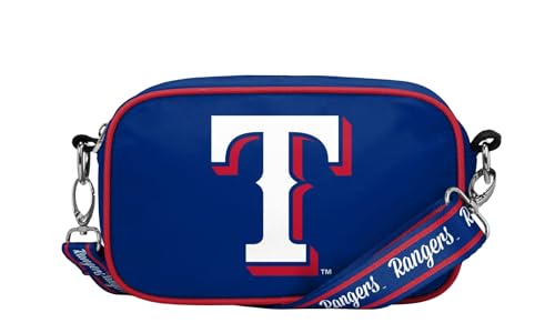 FOCO MLB Team Logo Crossbody Ladies Bag, Texas Rangers