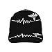 Fashionable Baseball Cap Dad Cap for Boys and Girls - Love Heart Nurse Heartbeat Black and White Adjustable Breathable Golf Cap Outwear