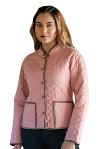 Image of Reversible Jacket for Women | Double Sided Quilted Jacket | Reversible Winter Jacket for Women | Stylish Ethnic Printed Jacket | Warm & Comfortable Casual Outerwear