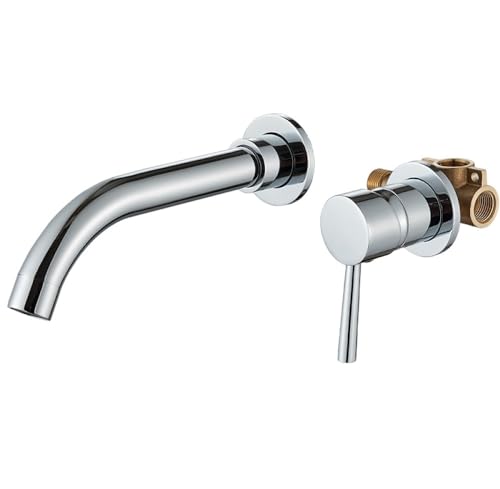 Mitigeur de lavabo à cartouche intégrée MOCHAMIK, robinet divisé en laiton anti-fuite durable