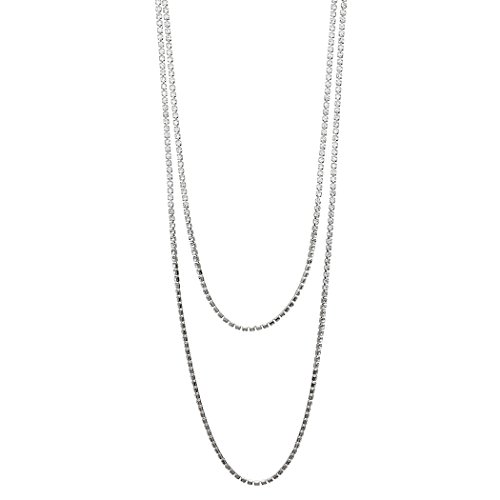 Rosemarie Collections Women's Stunning Glass Crystal Rhinestone Extra Long Endless Strand Necklace, 60