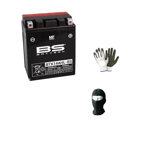 DESCRIZIONE E CARATTERISTICHE PRODOTTO: BATTERIA BS BTX14AHL-BS -BATTERIA FORNITA COMPLETA DI LIQUIDO INSERITO DA NOI. - PRONTA PER L’UTILIZZO, GIA’ CARICA --precaricata (attivata in fabbrica - Factory Activated) -Sigillata/ermetica, -12 Volt 12 Ah ampere -dimensioni: 133x90x164 mm - Corrente carica 210A(EN) -NEL TITOLO INDICHIAMO IL MODELLO SPECIFICO PER LA TUA MOTO, SCOOTER O QUAD!!