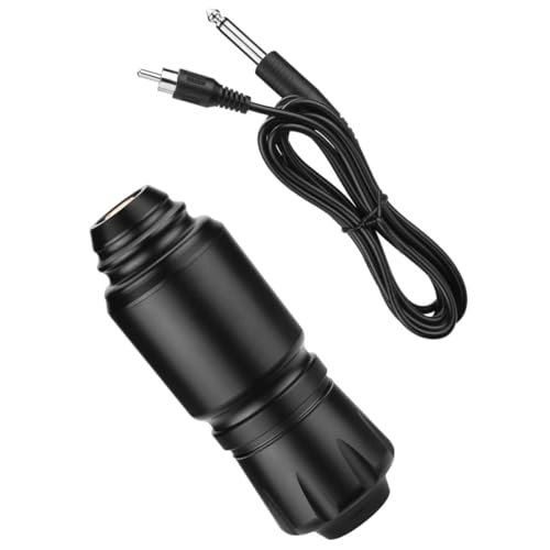 Abaodam Bolígrafo para Tatuajes DIY de Aleación de Aluminio Negro Líneas Precisas y Penetración Profunda para Diseños Únicos en Piel