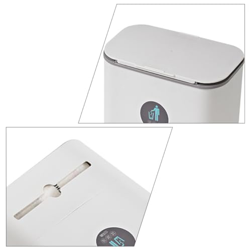 Caneca colgante para cocina con tapa deslizante, blanca miniatura 5
