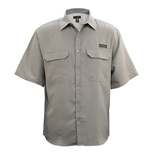Staghorn Mens Realtree Short Sleeve Button Down Fishing Shirt, Deadwood, X-Large