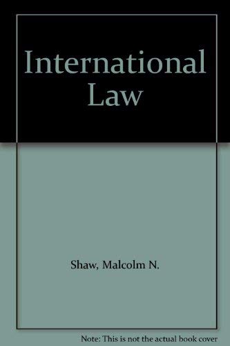 International law 034022231X Book Cover