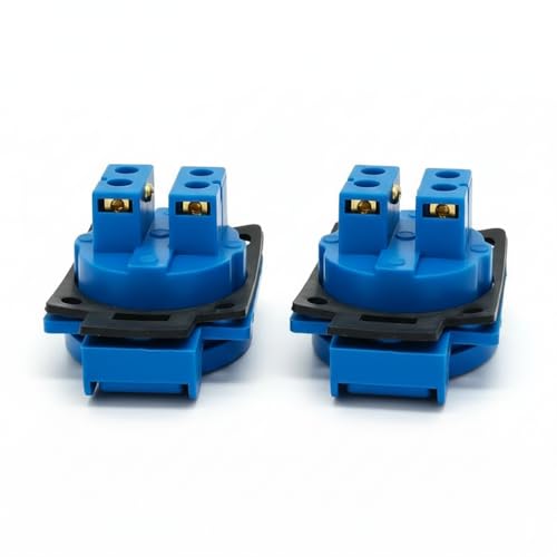 Image of Schuko Socket IP54 for European Plugs | Type F Power Socket | 16A 250V AC | Ideal for Home, Office & Industrial Use (2Piece Panel Socket)