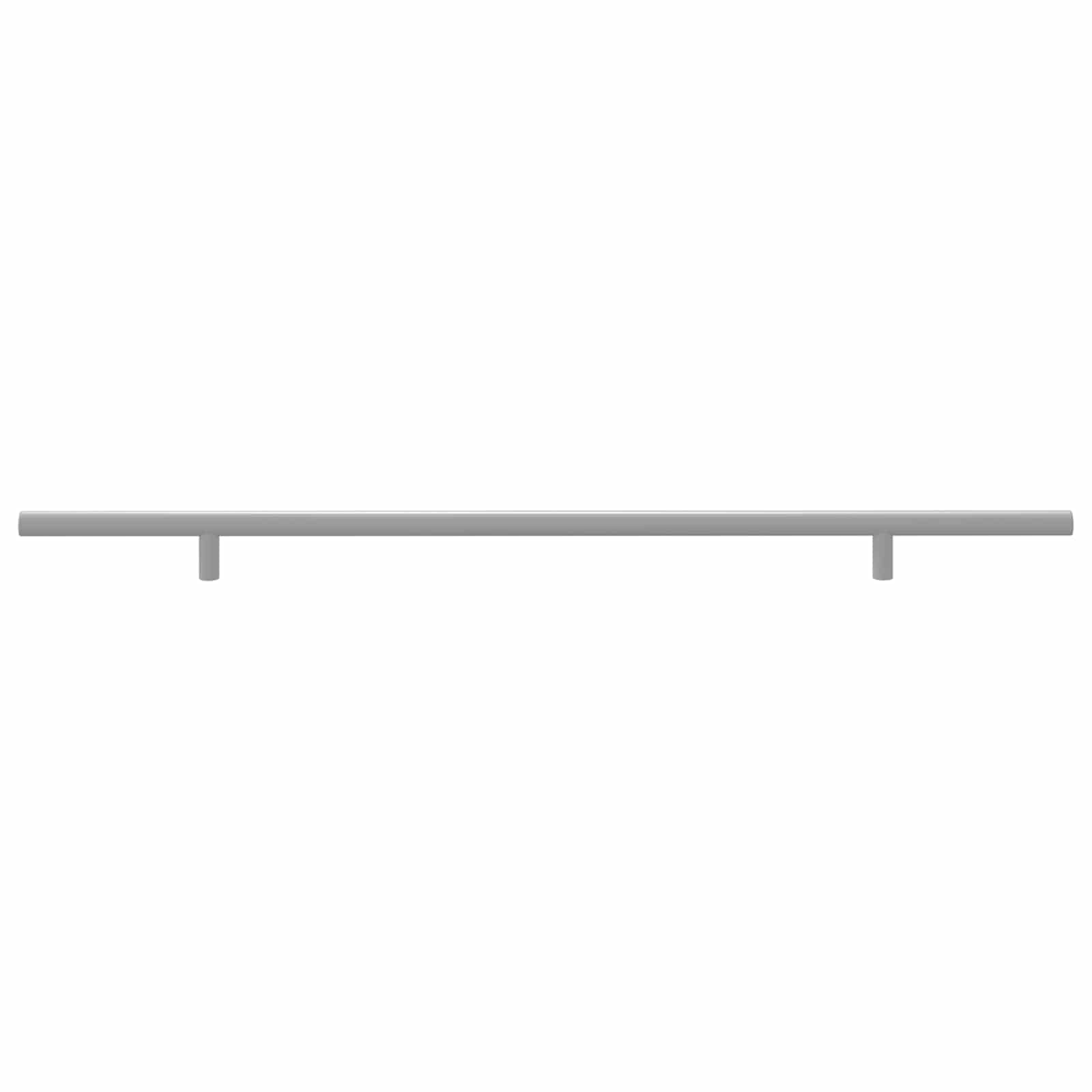 Griff aus Stahl Silber 500 mm 12 Stück, Möbelgriff für Schrank, Küchengriff, Schubladengriff, Türgriff, Kommodengriff, vielseitig für Küche, Bad, Wohnzimmer, Flur, Garderobe, Sideboard