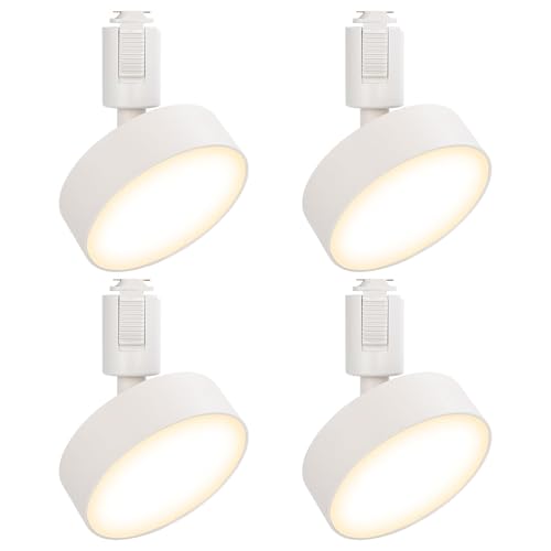 szbritelight ダクトレール用スポットライト LED照明 100W相当 広範囲な発光 取付け簡単 器具一体型 電球色3000K 角度調節可能 ライティングレールライト インテリア 925lm 10W ホワイト 4個セット