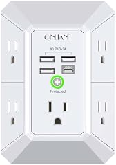QINLIANF 5 Outlet Wall Charger Surge Protector