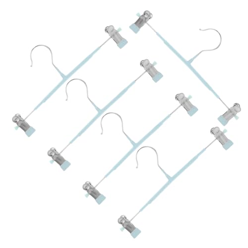 Wakauto Multi-Purpose Pants Hangers 5-Piece Set Double Steel Clamping Hangers Space Saving
