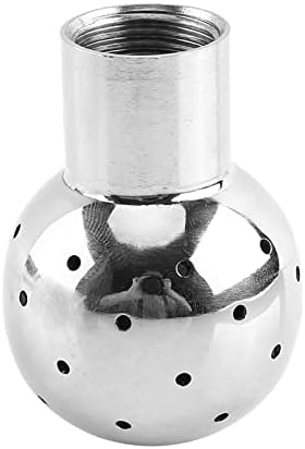 Spray Ball Tank Cleaning Ball G1/2 Thread Female Sanitary 304 Stainless Steel Fixed Rotary 360 Degree 15L/min Flow 1m to 6m Clean Area (Fixed)