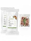 Vachacker 30 Pack Reusable Vacuum Sealer Bags with Valve, 10"x11" BPA Free&Replacement Bags for Handheld Sealer, Perfect Starter Kit Refill, Dishwasher & Freezer Safe