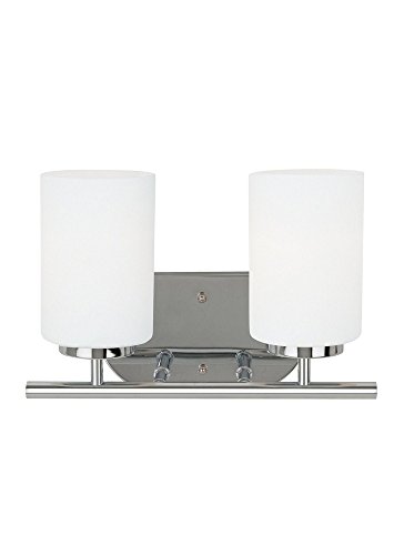 Image of Generation Lighting 41161EN3-05 Oslo Two - Light Wall /Bath Vanity Style Fixture, Chrome