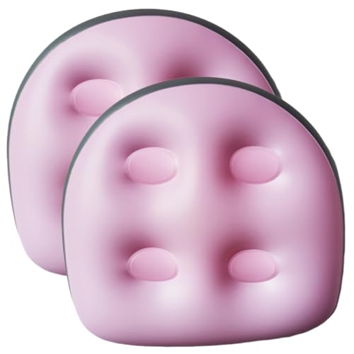 2Pcs Inflatable Booster Seat 18.5x14.6x5.9'' Spa & Back Support Inflatable Hot Tub Seat with Suction Cup Hot Tub Seat PVC Hot Tub Booster Seat for Adults, Style 3