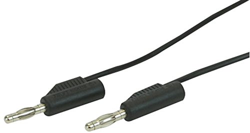 Pro Signal Black 4Mm Banana Plug To Plug Test Lead - 0.5M