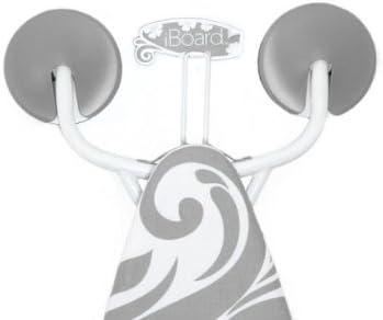 iBoard Ironing Board Hanger System, Cool Grey and White