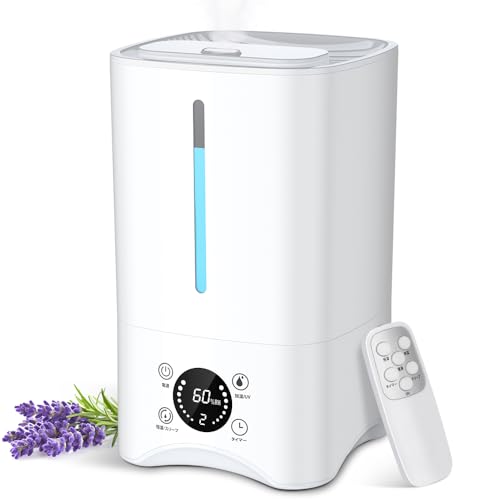 Amazon.co.jp: 加湿器 大容量 5L【2024最新パワフル加湿 UV
