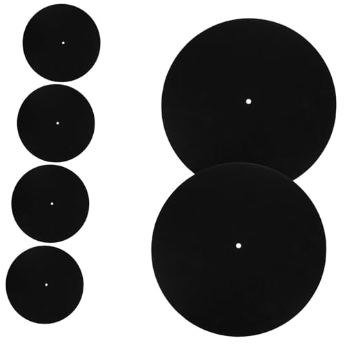 Levemolo Vinyl Record Player Mats 6 Non-skid Platter Pads Anti-vibration for Record Players