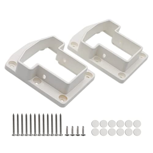 2PCS Qlvily T- Top Brackets, Vinyl Fence Brackets, Vinyl Fence Parts, Screws Included