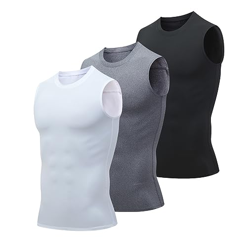 Maillot de corps compression homme BaronHong pour corriger la posture