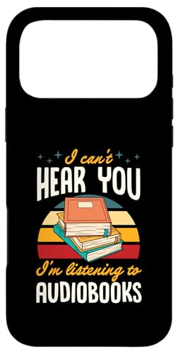 I Can't Hear You I'm Listening To Audiobooks ���g���X�^�C�� �X�}�z�P�[�X iPhone 17 Pro Max �p