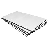 Skeayid Pannelli Isolanti Auto 4 Pezzi Alluminio NBR 25x18cm Argento