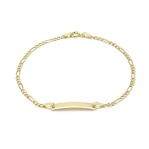 Bracelet Maille Figaro Carissima Gold Or 9 Carat 375/1000 bijou classique en or jaune